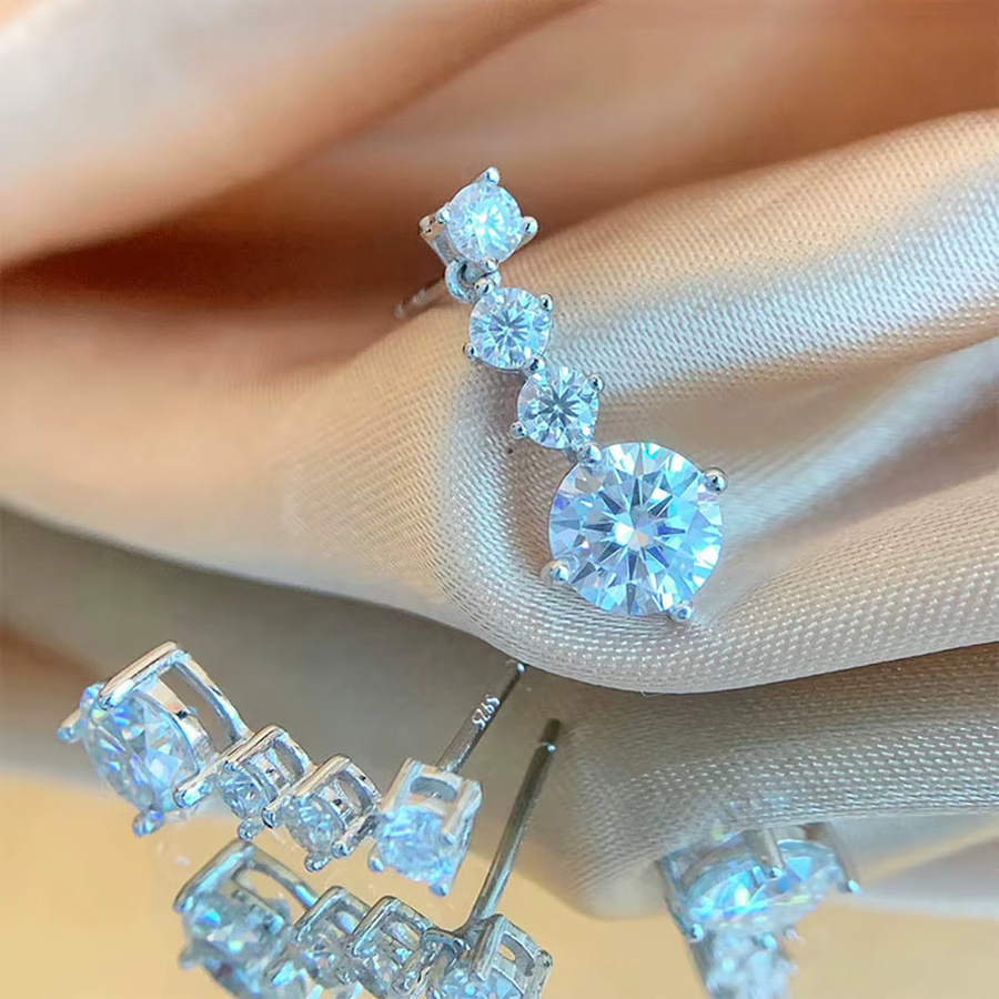 Joyce Kelly Ohrstecker, 925 Silber, Diamant, Damen - Bild 3