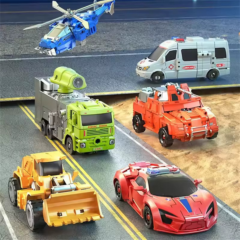 Fondjoy Transformationsspielzeug-Roboter, 6-in-1-Anzug, Legierungsversion, Roboter - Bild 4