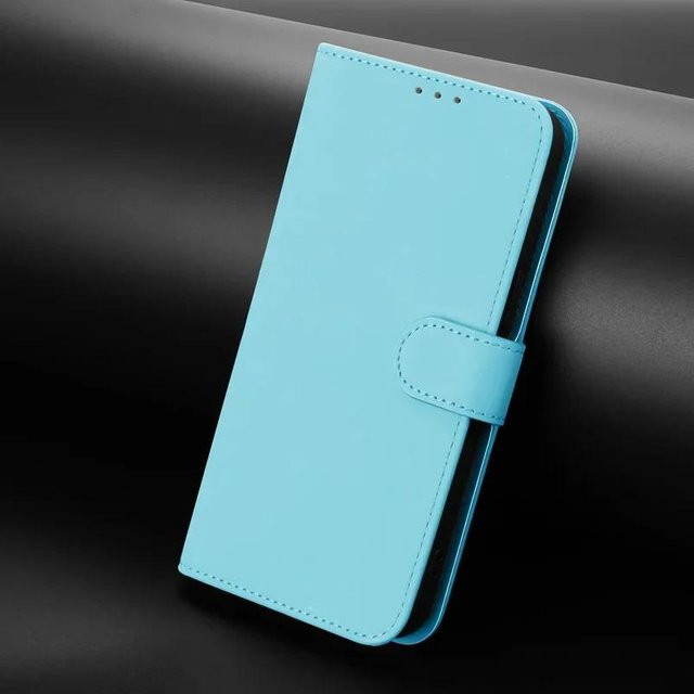 Samsung Galaxy S10 Leder-Brieftaschen-Schutzhülle in Blau - Bild 1