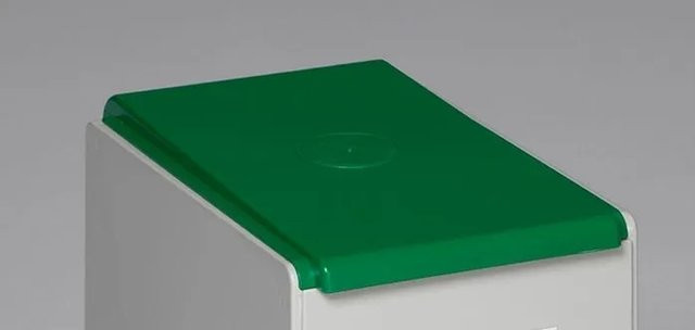 PROREGAL Deckel für Abfallbehälter und Wertstoffsammelsystem, 40 Liter, Kunststoff, Grün - Bild 1