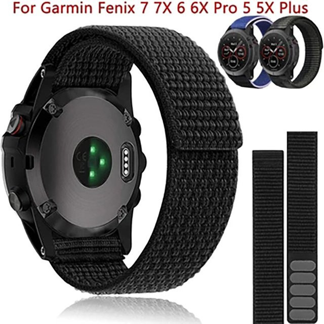 QCTOG Uhrenarmband Nylon, Schwarz, Unisex - Bild 1