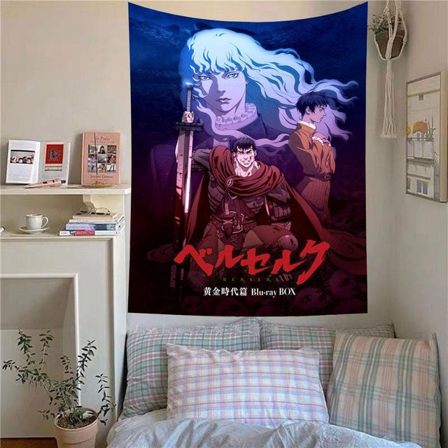 Berserk Anime Wandteppich Wandbehang aus Textil in Multicolour, B/H: 40 x 60 cm von JMG Household Supplies - Bild 1
