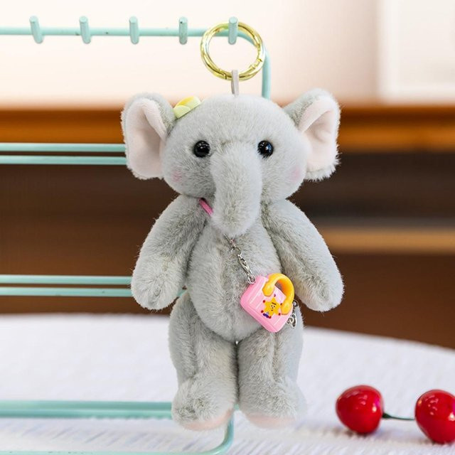 Discover Intime Elefant Rucksack Anhänger mit Umhängetasche, Plüschtier, grau, ab 2 Jahren - Bild 1