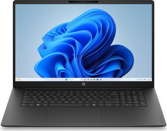 HP OmniBook 3 17-dp0057ng Notebook in Schwarz mit AMD Ryzen 5 Prozessor, 17,3 Zoll FHD Display, 16 GB RAM, 512 GB SSD und Windows - Bild 1