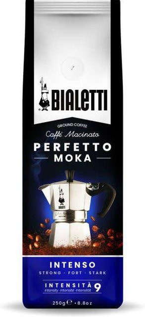 Bialetti Perfetto Moka Intenso, dunkle Röstung, Kaffee, 250g - Bild 1