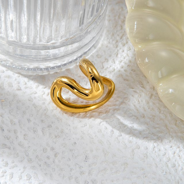 May@RZ Ring Edelstahl, 14k vergoldet, Gold, Damen - Bild 1