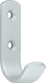 Wilesco Garderoben-Profilhaken Schroeder 5110 in Silber eloxiert aus Aluminium matt - Bild 1