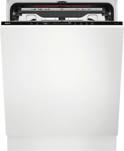 AEG FSE76738P 7000 GlassCare Vollintegrierter Geschirrspüler mit App-Control und automatischem Türöffnen in Weiß, Nischenhöhe: 82 - 90 cm - Bild 1