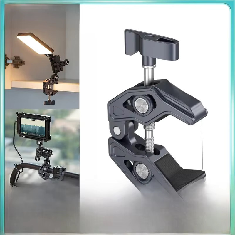 SmallRig Krabbenklemme aus Aluminiumlegierung in Schwarz mit 3,5 kg Traglast und 14 mm bis 65 mm Öffnungsweite - Bild 1