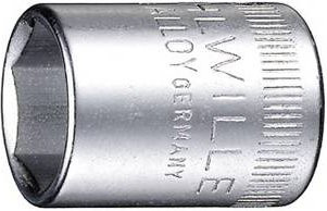 Stahlwille Steckschlüsseleinsatz 1/4 Zoll 6-kant SW 14 mm L 24 mm Silber - Bild 1