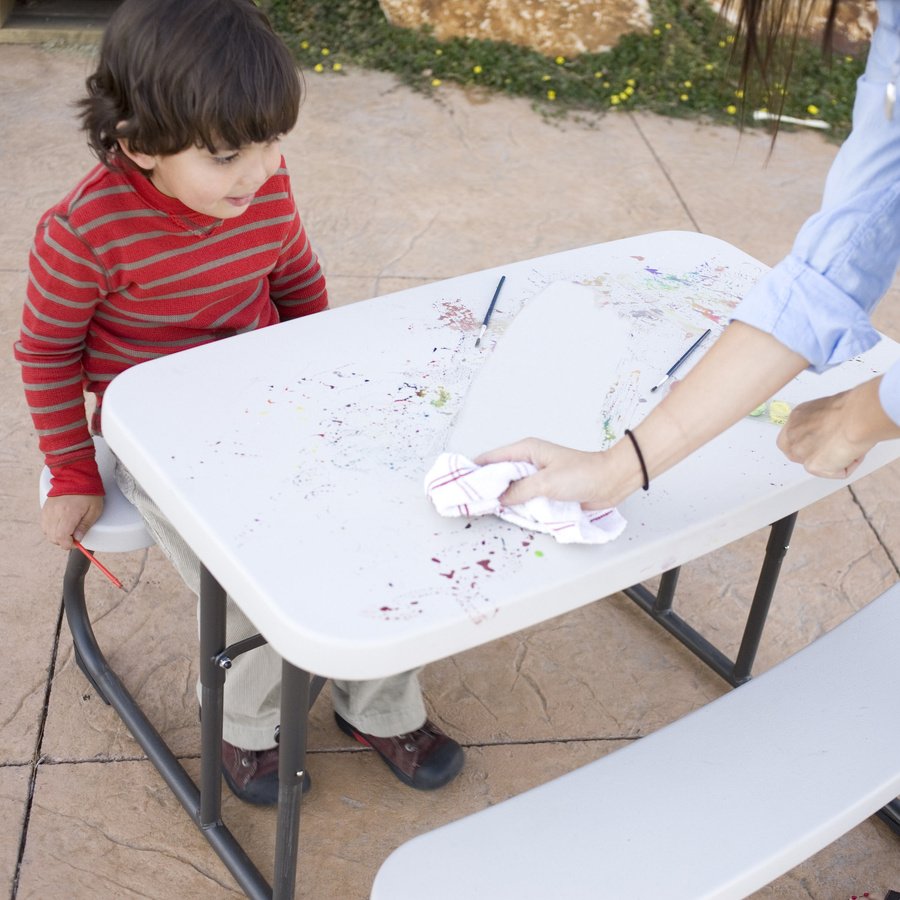 Lifetime Picknickgarnitur für Kinder aus Kunststoff und Stahl, grau, B/T/H: 90 x 54 x 86 cm - Bild 3