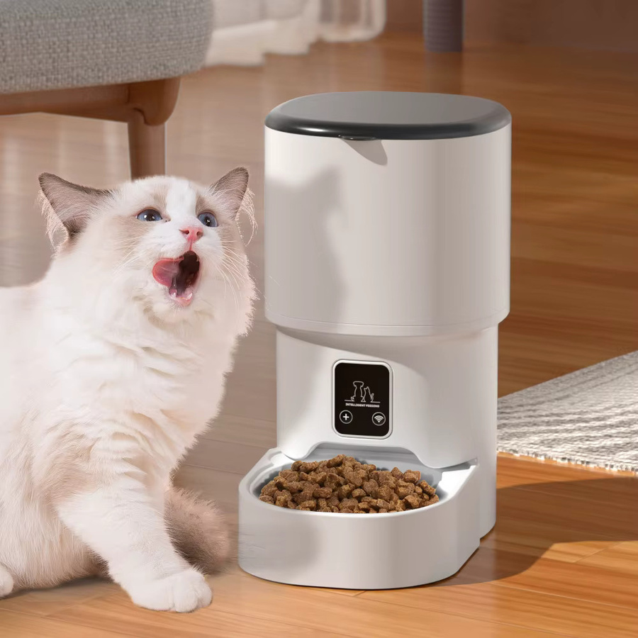 ZYfeeder Intelligenter Katzenfutterautomat mit WiFi und App-Steuerung, 4L Kapazität, Weiß - Bild 2
