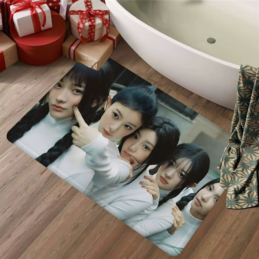 Potdemiel I-Illit Kpop Fußmatte, rutschfest und wasserabsorbierend, gestreift, Mehrfarbig, B/T: 60 x 40 cm - Bild 4
