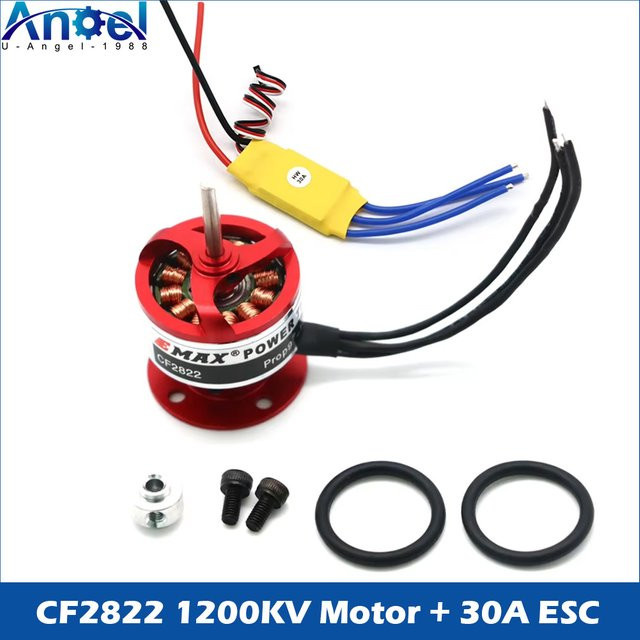 EMAX CF2822 1200KV Outrunner Motor mit XXD 30A Brushless ESC für RC-Flugzeuge, Hubschrauber und Drohnen - Bild 1