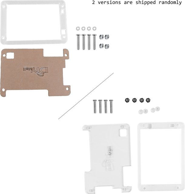 Wishiot Acrylgehäuse für 2,8 Zoll ESP32-2432S028R Display und JC2432W328C TFT-Touchscreen, transparent - Bild 1