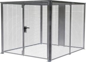 Bauer Südlohn Lagerbox LBM 3000 aus Drahtgitter, feuerverzinkt, abschließbar mit Doppelflügeltor, Baukastensystem, B/T/H: 245,0 x 588,5 x 216,0 cm - Bild 1