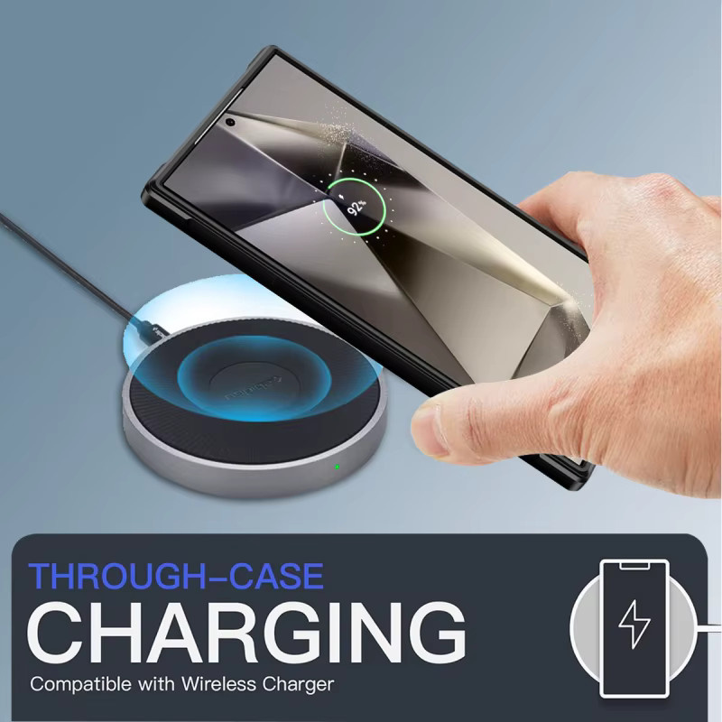 Transparente Magnet-Schutzhülle für Samsung Galaxy S26 S25 S24 S23 Ultra Plus mit Acryl-Linsenhalterung und MagSafe-Kompatibilität - Bild 4