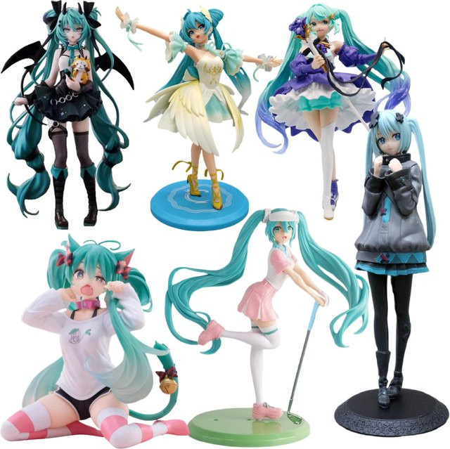 Bandai Hatsune Miku Anime-Figur, Mädchen, Modellstatue, bunt, Kunststoff - Bild 1