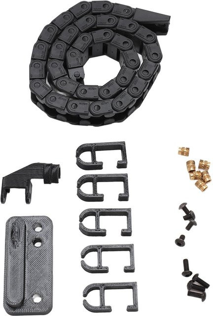 Bambu Lab Drag Chain Kabelträger aus flexiblem ABS in Schwarz, 16,9 Zoll - Bild 1
