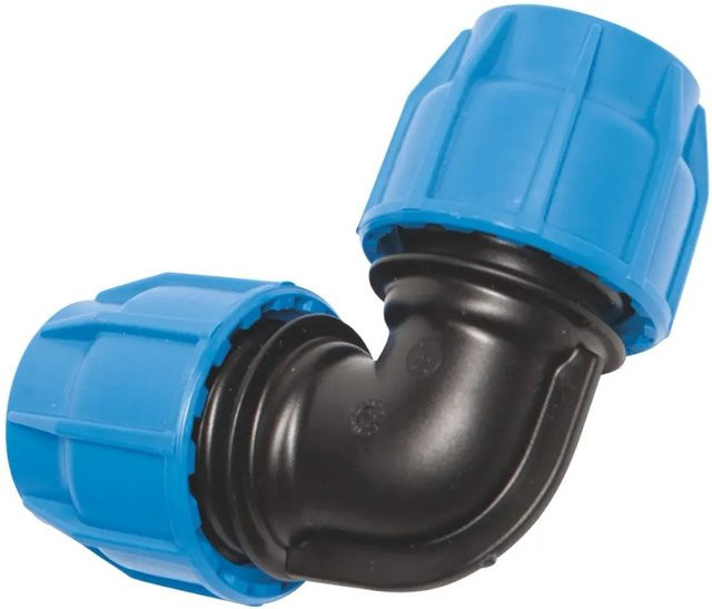 LUX-TOOLS 90°-Winkel für PE-Rohre Ø 32 mm aus Kunststoff in Multicolor - Bild 1