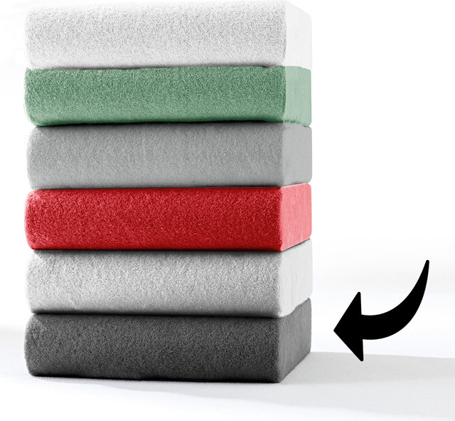 Dreamtex Polar-Fleece-Spannbetttuch aus Polyester, B/T: 90 x 100 x 200 cm - Bild 1