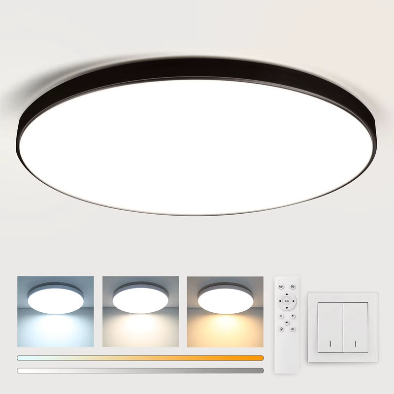 CANMEIJIA Dimmbare LED-Deckenleuchte in Weiß mit Fernbedienung für Wohnzimmer und Schlafzimmer - Bild 3
