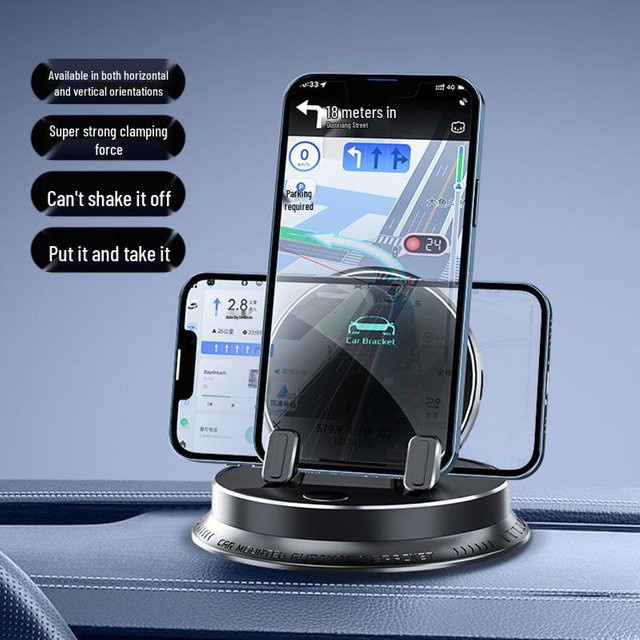 GearUp AutoMoto Kabelloser Ladehalter für das Handy mit intelligentem Sensor für das Armaturenbrett im Auto, Weiß - Bild 1