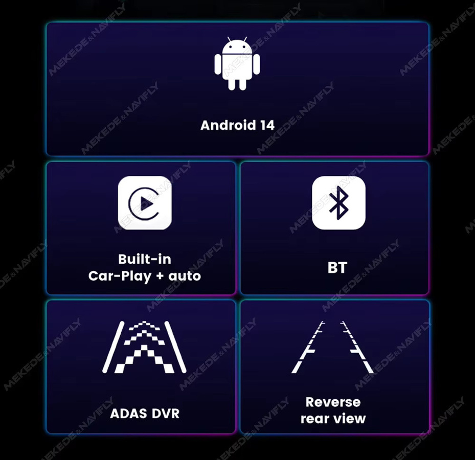 STRONGNAVI 9 Zoll 2 DIN Android Auto und Wireless CarPlay Multimedia-Radio mit GPS und Bluetooth für Toyota Yaris 2005-2012 in Schwarz - Bild 3