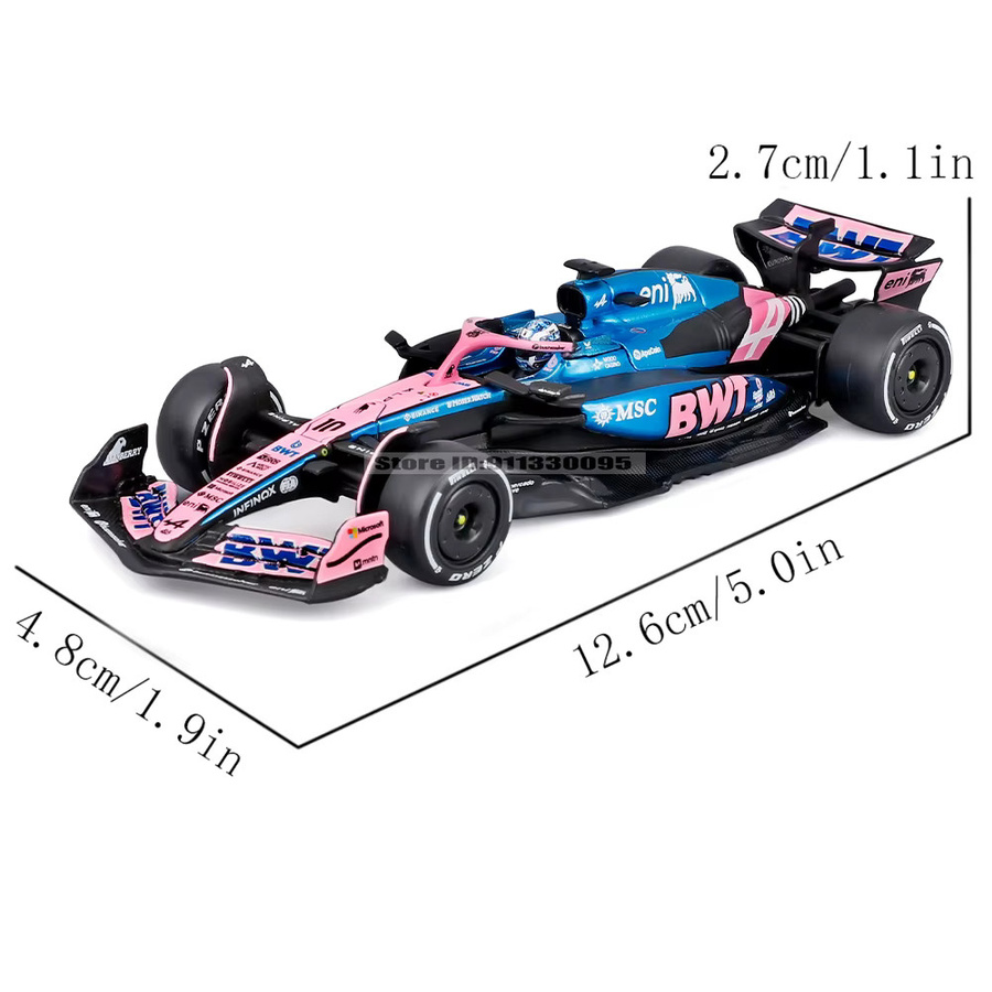 Bburago Alpine A525 # 10. Pierre Gasly, Druckgussautomodell, 1:43, ab 14 Jahren - Bild 2