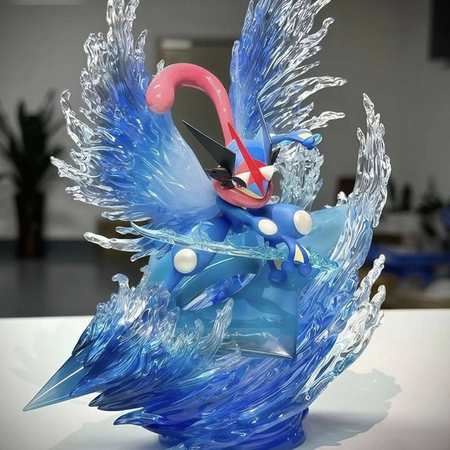 Bkm Pokémon Greninja, Puppe, Modell Statue, Kunststoff - Bild 1