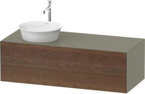 Duravit Waschtischunterschrank White Tulip in Weiß glänzend, Wandmontage, Breite: 130 cm, Tiefe: 55 cm - Bild 1