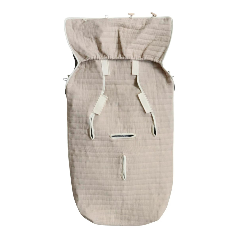 Kaiser Sommerfußsack Windy aus Muslin in Beige - Bild 2