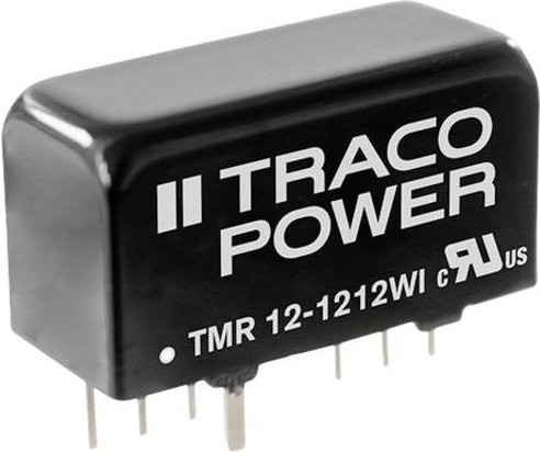 Traco Power TMR 12-4823WI DC/DC-Wandler 15 V/DC 0.4A 12W in Schwarz - Bild 1