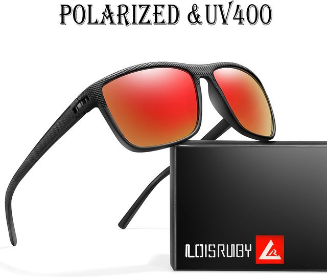 LOISRUBY Sonnenbrille, Vollrand, quadratisch, Kunststoff, schwarz, Unisex, polarisiert - Bild 1