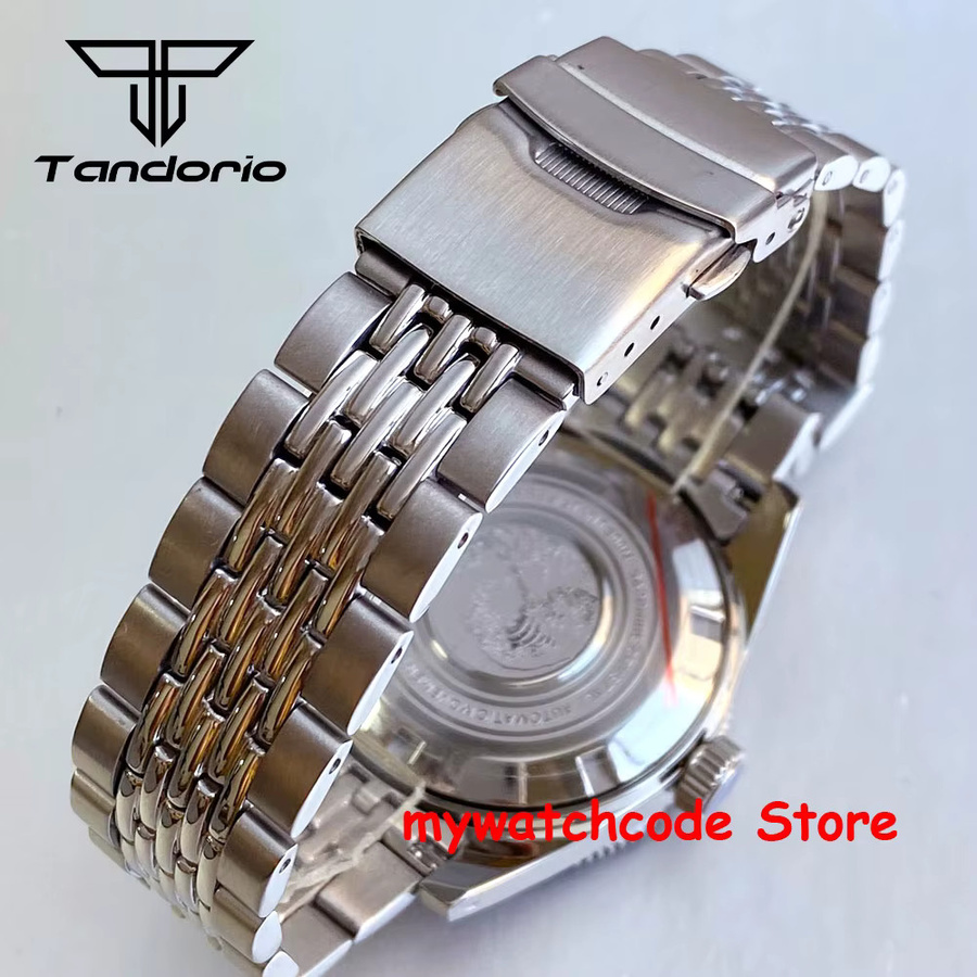 Tandorio Armbanduhr, Automatik, Edelstahl, Saphirglas, Blau, Herren - Bild 5