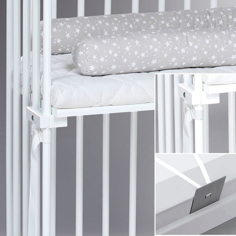 Babybay Beistellbett Boxspring aus Kernbuche in Weiß, B/T: 89 x 51 cm - Bild 2