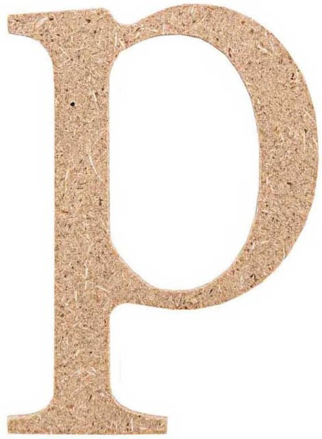 Rico Design MDF Kleinbuchstabe P - Bild 1