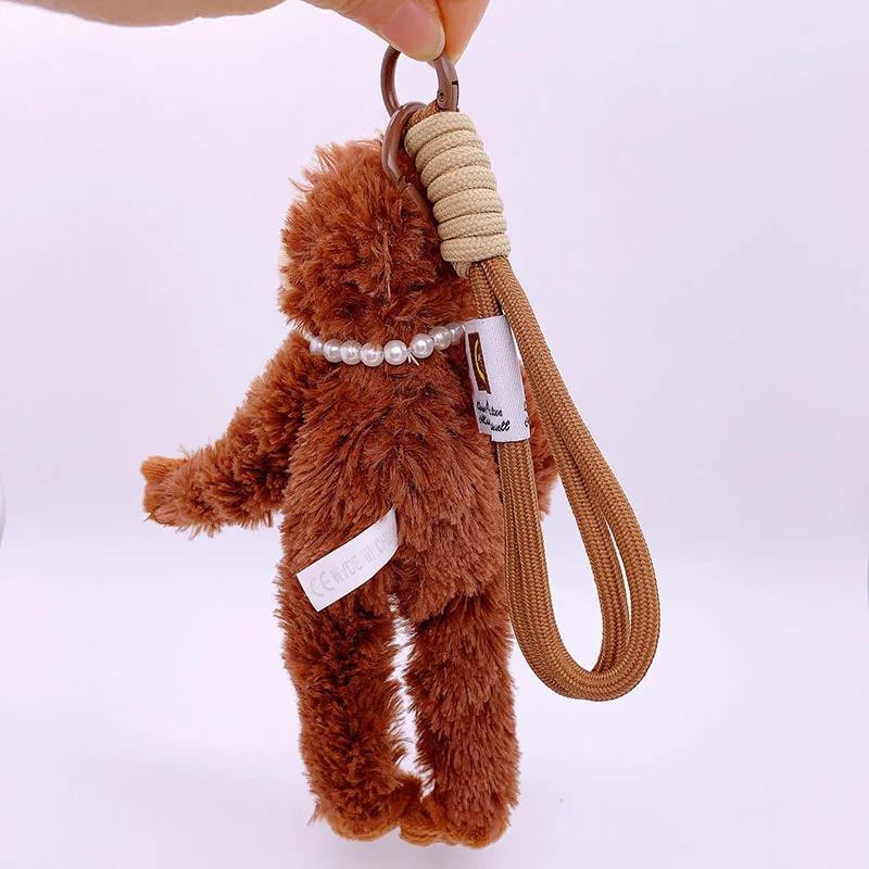 Yiran toy 1 Süßer kleiner Affenanhänger Plüschtier Braun - Bild 1