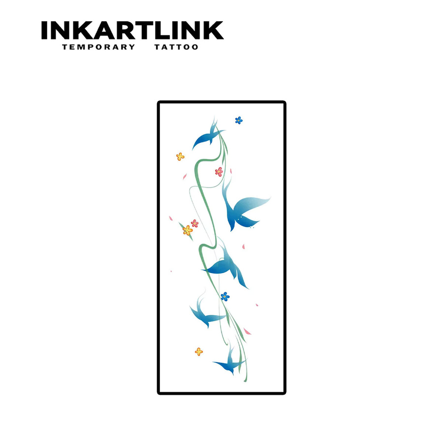 INKARTLINK Temporäre Tattoo Aufkleber Blumen Design, Unisex - Bild 3