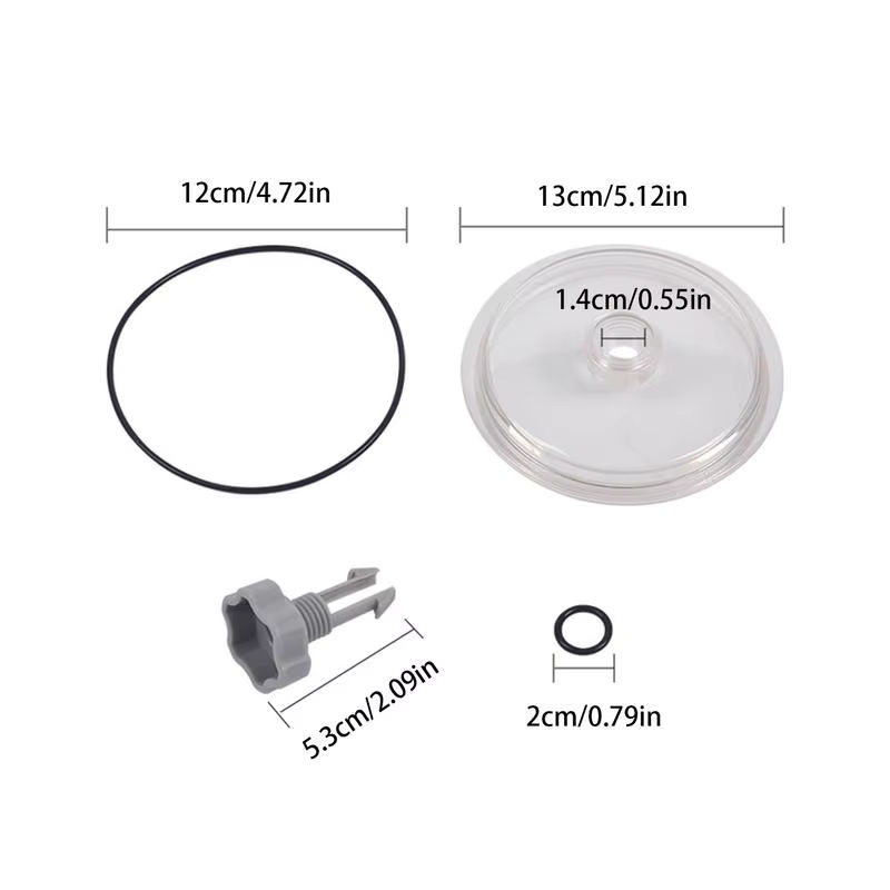 Ersatzteil-Set für Sandfilter-Poolpumpen mit Abdeckdeckel, Ventil und 2 O-Ringen - Bild 5