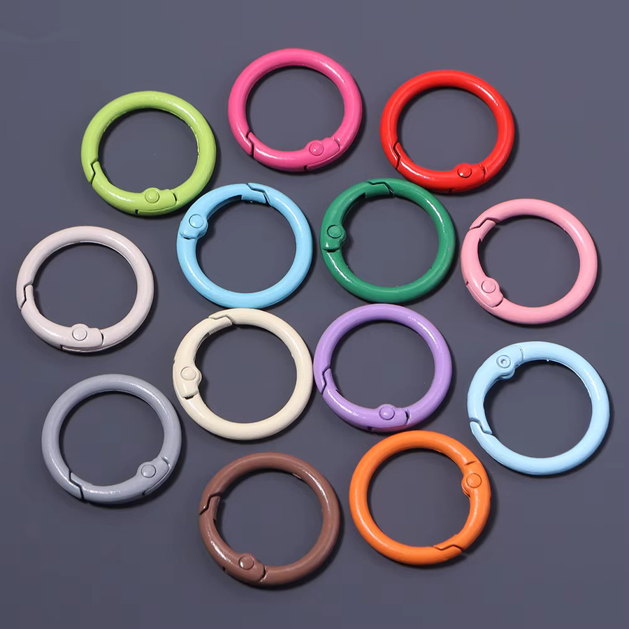 lingsai O-Ring Federverschlüsse, Metall, Bunt, Unisex - Bild 3