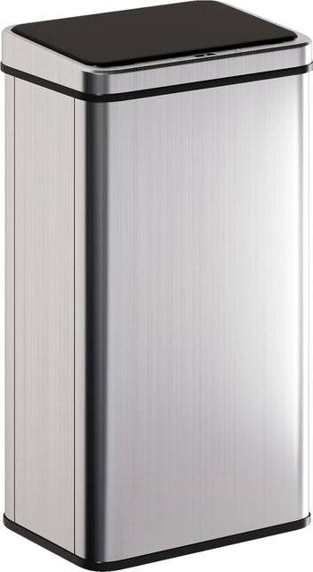 Elektrischer Mülleimer mit Sensor von HOMCOM in Schwarz oder Silber, 35,5 l, B/T/H: 26 x 26 x 67 cm - Bild 1