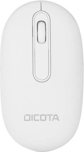 Dicota Bluetooth Desktop Maus Weiß mit optischem Sensor, 3 Tasten, bis zu 1600 dpi und geräuscharmen Tasten - Bild 1
