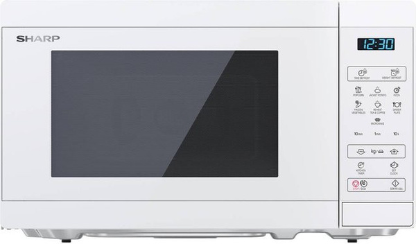 Sharp Mikrowelle YC-MS02E-C in Weiß mit Glasfront B/H/T: 44 x 25,8 x 32,4 cm