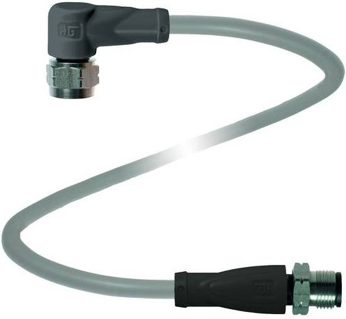 Pepperl+Fuchs 242417 Sensor-Aktor-Steckverbinder konfektioniert, 4 Polzahl, grau, Länge: 2 m - Bild 1