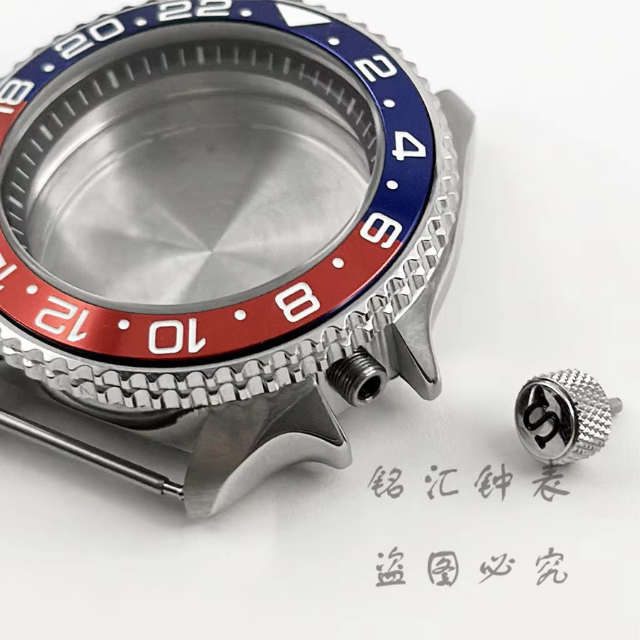 LIYAN Uhrengehäuse Edelstahl, Schwarz, 42 mm, Unisex - Bild 2