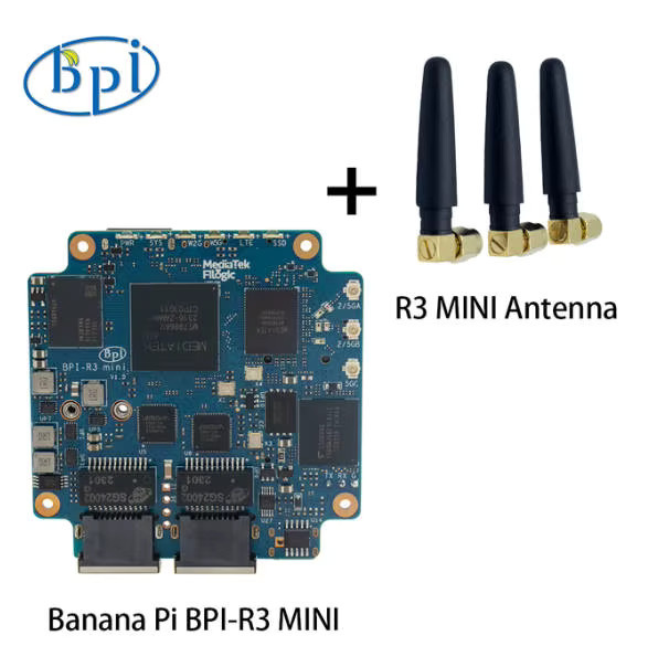 Banana Pi BPI-R3 Mini-Router-Board mit MediaTek MT7986 ARM A53, 2G DDR, 8G eMMC, WiFi 6 und 2 x 2,5GbE-Ports - Bild 3
