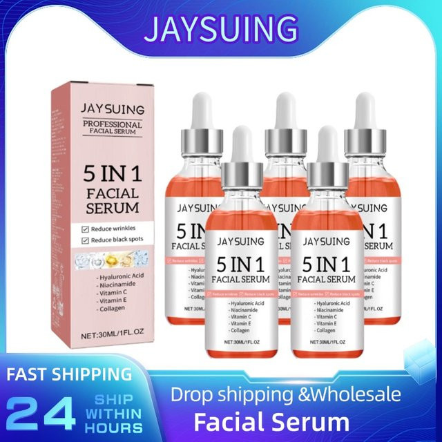 jaysuing 5-in-1 Gesichtsserum, Hyaluronsäure, Vitamin C, Niacinamid - Bild 1