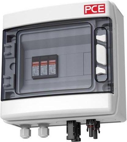 PCE Kleinverteiler PV-Box Sol-Line DC1-MC-TYP 1+2 Solar-Systemüberwachung in Weiß und Transparent aus Kunststoff mit IP66 Schutzart - Bild 1