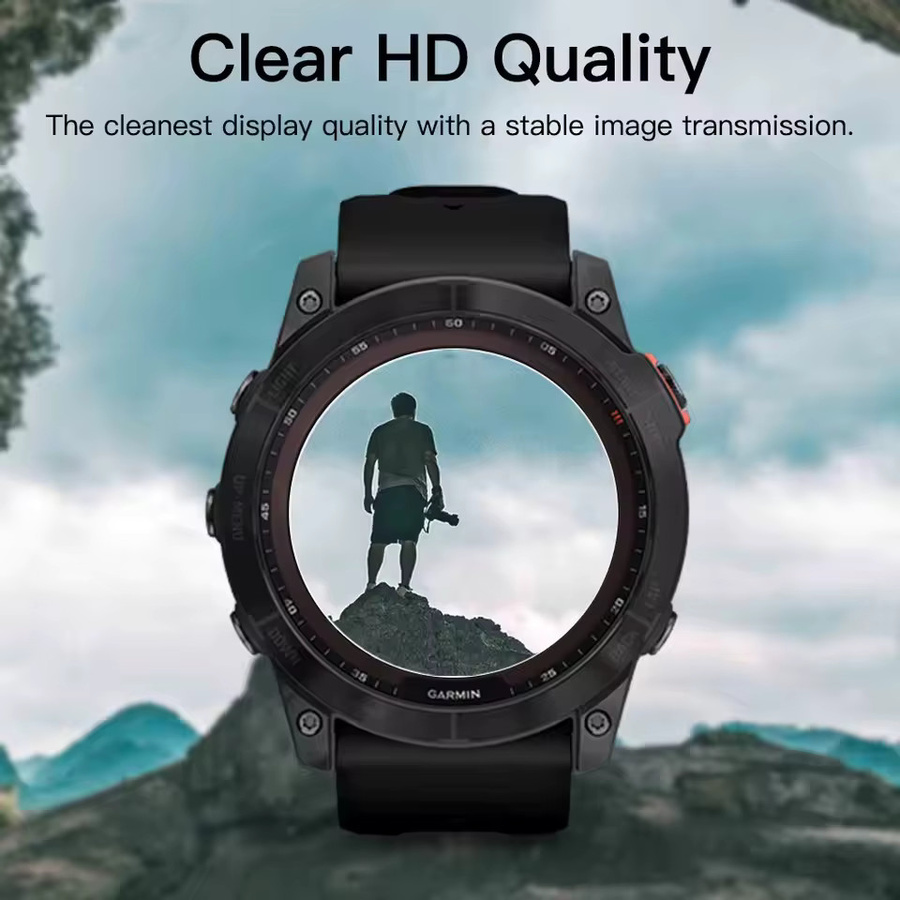 Set aus 3 bis 5 Displayschutzfolien aus gehärtetem Glas für Garmin Forerunner 955 945 255 245 Musik 55 in Transparent - Bild 3